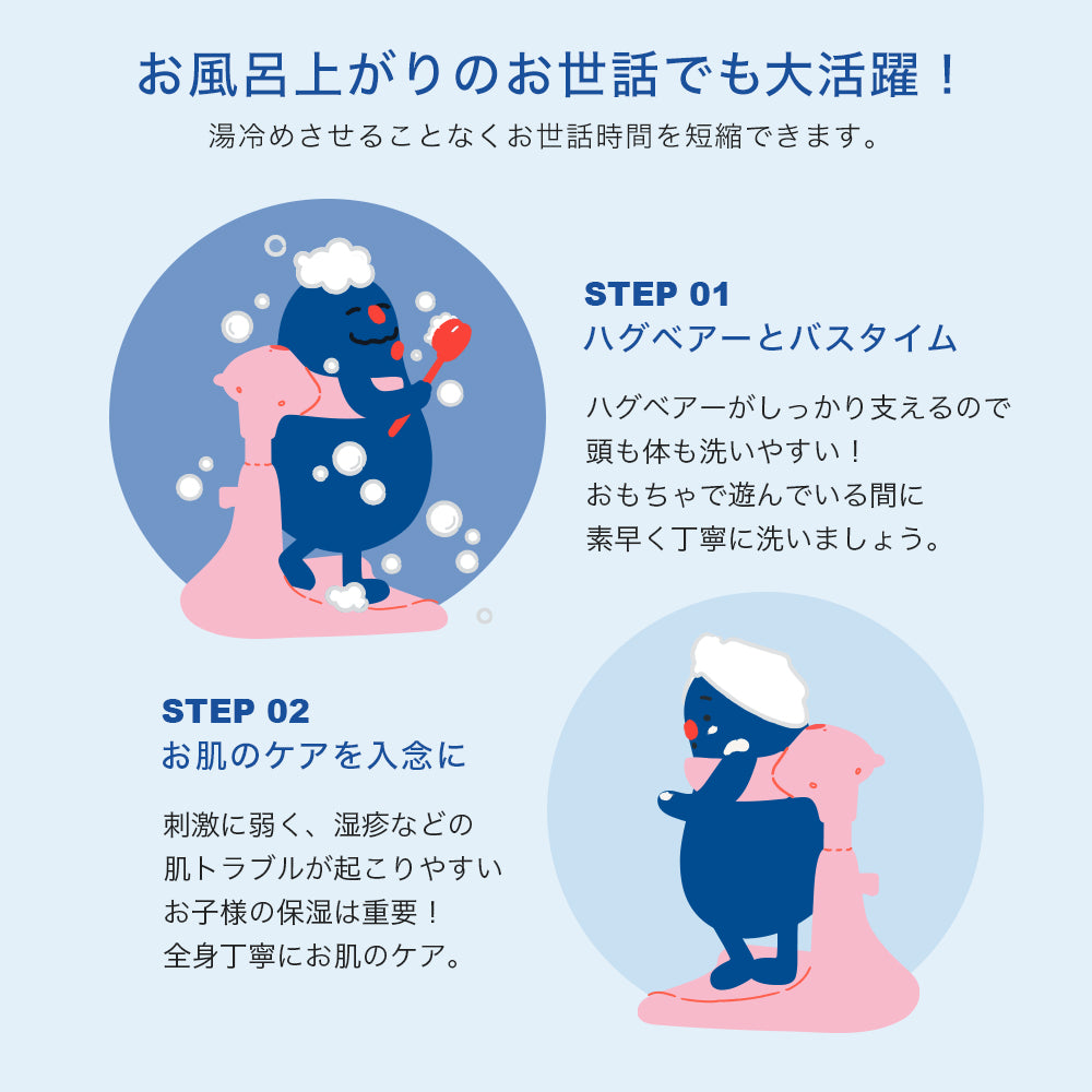HUGBEAR | ハグベアー ベビーバス お風呂補助具