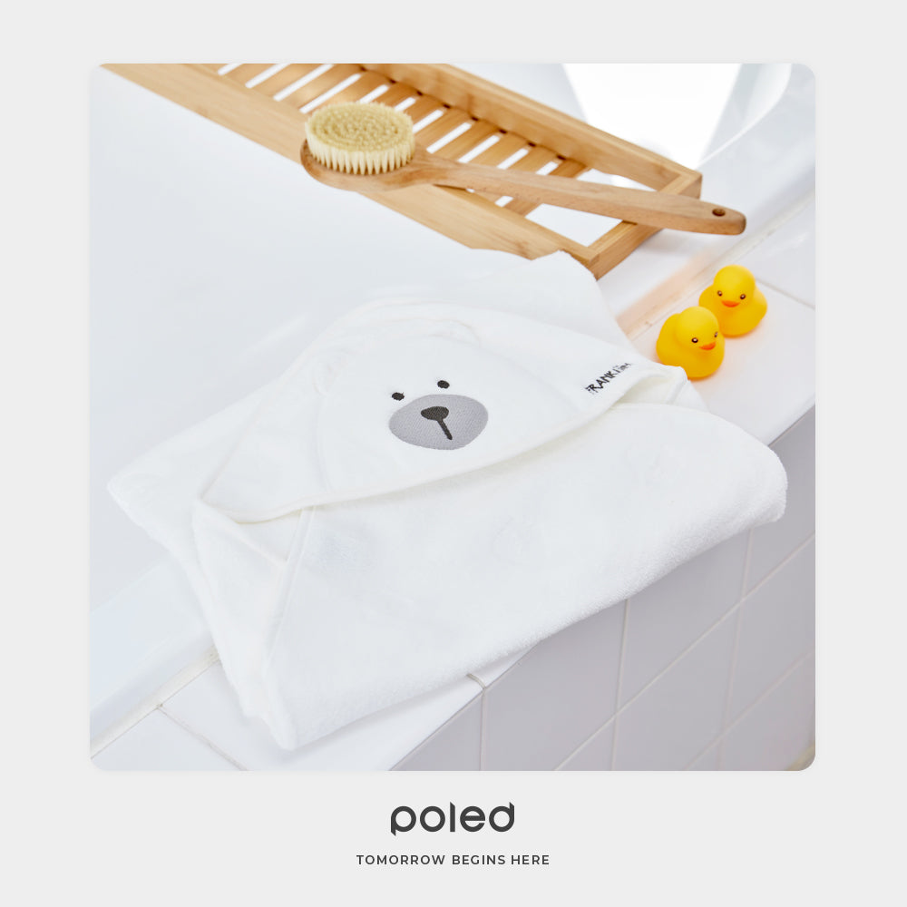 Poled | Hooded bath towel, large size, easy to put on and take off