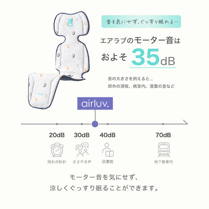 【公式限定価格】airluv3 miffiy edition/エアラブ3 ミッフィーエディション 限定コラボモデル 送風機付きクールシート　