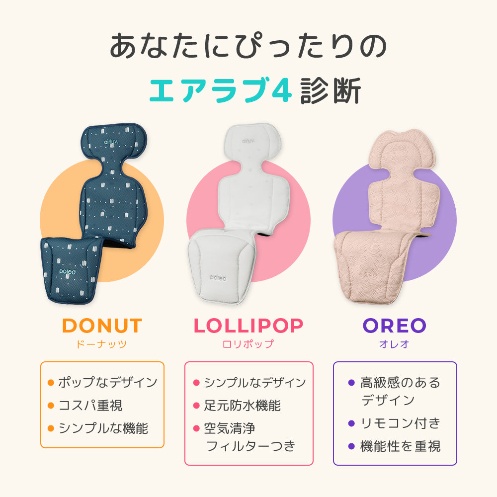 airluv4 lollipop | エアラブ4 ロリポップ 送風機付きクールシート | Poled 公式通販 – Poled Japan