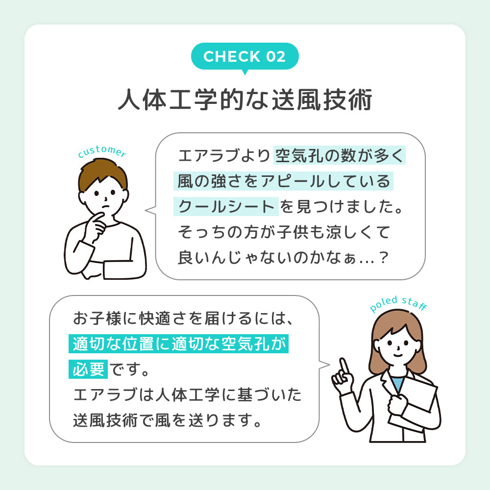 人体工学的な送風技術
