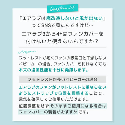 【リニューアル】 エアラブ対応 ファンカバー （ エアラブ4プラス/5/４/3 対応）