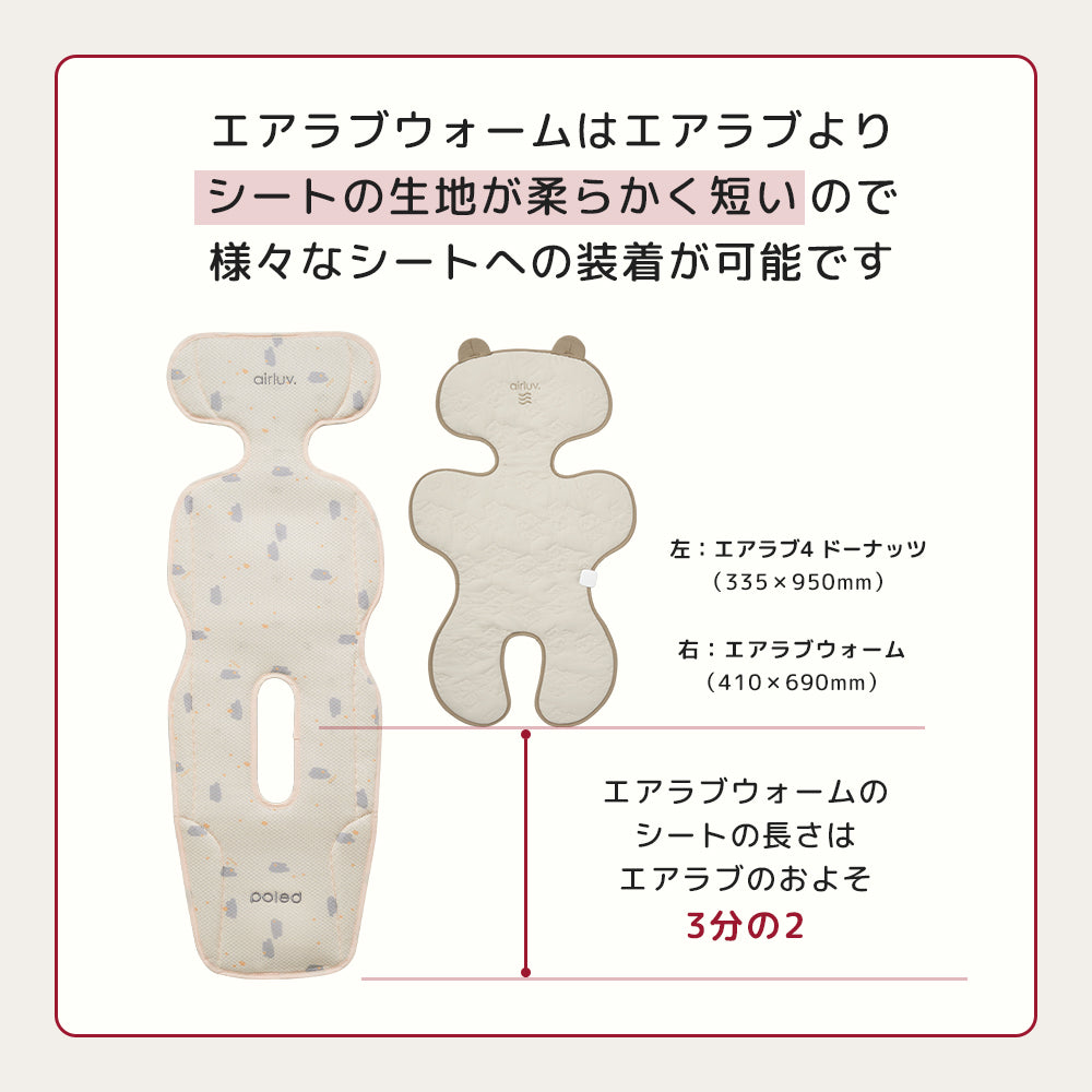 様々なシートに装着可能